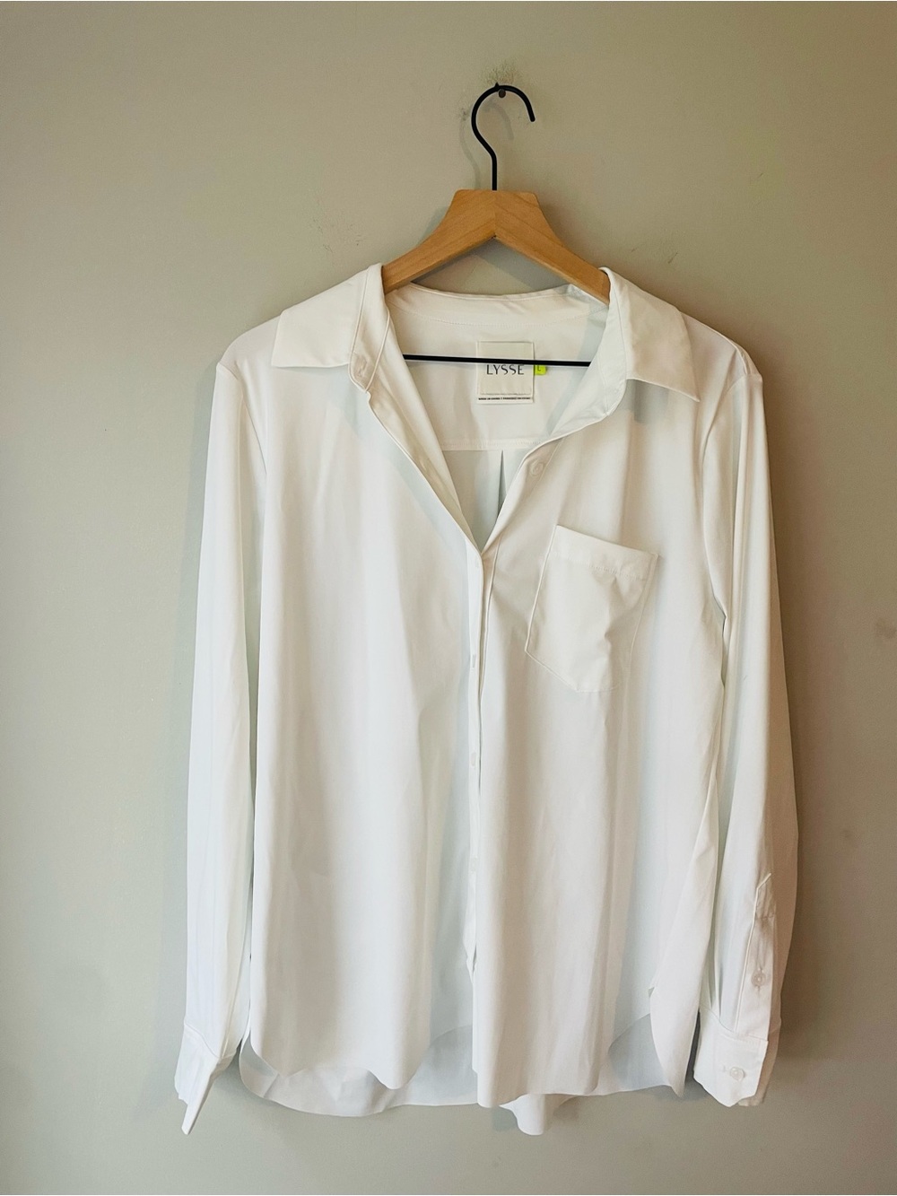 LYSSE White Button-Down Shirt